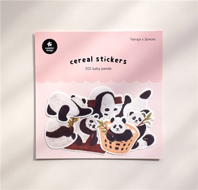 Suatelier / 貼紙包 / #302 熊貓寶寶