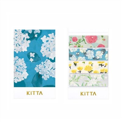 KITTA / 隨身攜帶和紙膠帶 / 花7 (大森木綿子設計款)