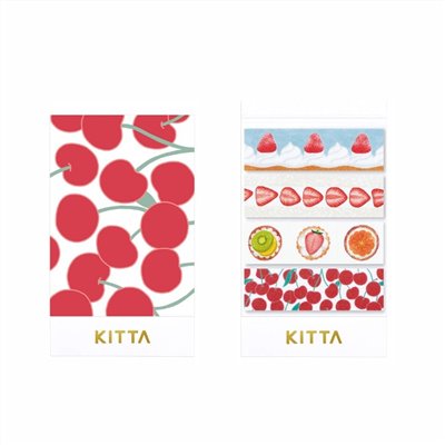 KITTA / 隨身攜帶和紙膠帶 / 可撕式 / 甜點 (東出桂奈設計款)