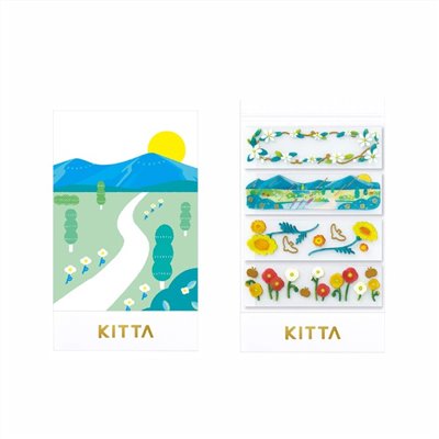 KITTA / 隨身攜帶和紙膠帶 / Clear 透明 / 金箔 風和日麗 (宮下和設計款)