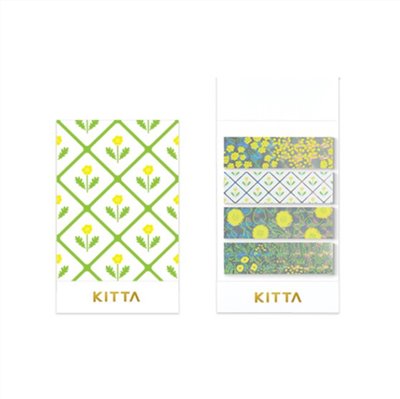 KITTA / 隨身攜帶和紙膠帶 / 玻璃紙 花