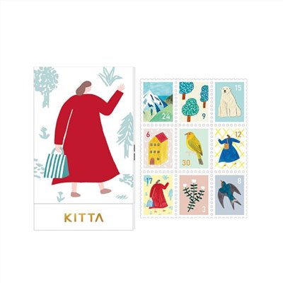 KITTA / 隨身攜帶和紙膠帶 / 郵票貼紙 收藏