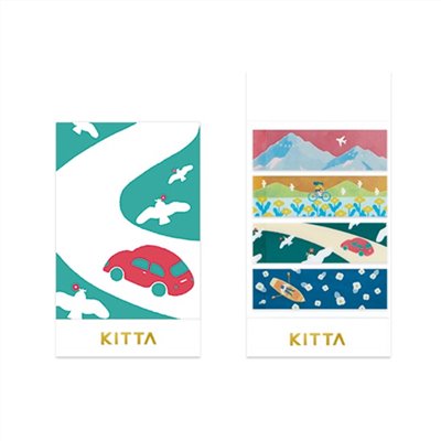KITTA / 隨身攜帶和紙膠帶 / Clear透明 / 風景 (宮下和設計款)