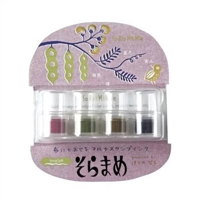 TSUKINEKO 日本月貓 / 豆子布用四色印台 / 高地色