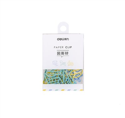 得力 Deli / 彩色造型迴紋針 / 0056