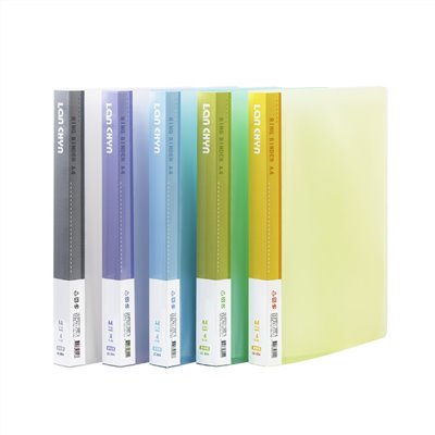 連勤 / PP 果凍色系4孔活頁式資料夾 / LC-804