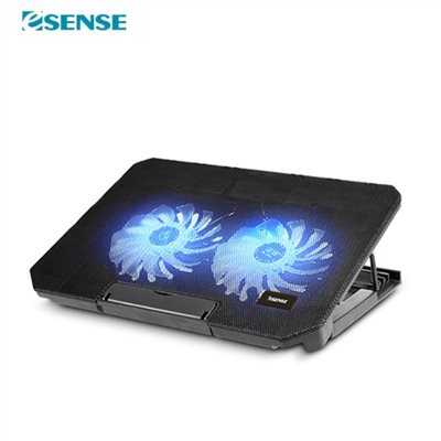 Esense 冷光雙風扇筆電散熱墊 / E-C2 