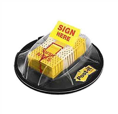 3M / 可再貼抽取式 SIGH HERE 標籤 / 680-HVSH
