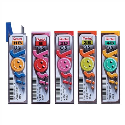 Pentel  0.5mm 自動鉛筆芯 / C235 / H / HB / B / 2B / 3B / 4B / Pentel C235自動鉛筆芯0.5-HB. Yosi 自動鉛筆芯-0.5mm自動鉛筆芯20支入可愛版 / 飛龍 Pentel Fiesta 自動鉛筆芯 C235 C235TF (0.5mm) / Pentel 百點自動鉛筆芯 C235 Pentel 飛龍 / Pentel 自動鉛筆芯 C235-2B 3B HB 20支/盒 / 自動筆芯 / 自動鉛筆心 / 自動鉛筆新 / 鉛筆心 / 鉛筆新