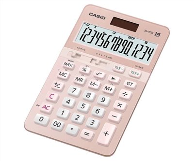 CASIO  桌上型太陽能計算機 / JS-40B-PK / 粉 / 輕巧桌上型 JS-40B / CASIO 季節限定櫻花機~14位元JS-40B-PK / 纖巧桌上型 JS-40B-PK / CASIO 14位計算機-櫻花限定版 JS-40B-PK / CASIO JS-40B,JS-40B-GD,JS-40B-PK,公司貨,中型桌上型商用計算機 / CASIO 卡西歐 14位元浪漫粉嫩櫻花色系桌上型計算機 JS-40B-PK / 卡西歐計算機 / 小型計算機 / 攜帶型計算機 / 口袋型計算機 / 攜帶計算機 / 口袋計算機 / 桌上型計算機 / 桌上計算機 / CASIO卡西歐 / 標準型計算機