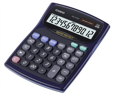 CASIO  桌上型太陽能計算機 / WD220MS / 桌上型 WD-220MS-WE / CASIO卡西歐‧防水防塵型計算機WD-220MS / CASIO 12位數防水防塵計算機-(WD-220MS-BU) / 卡西歐計算機 / 桌上型計算機 / 攜帶型計算機 / 桌上計算機 / CASIO卡西歐