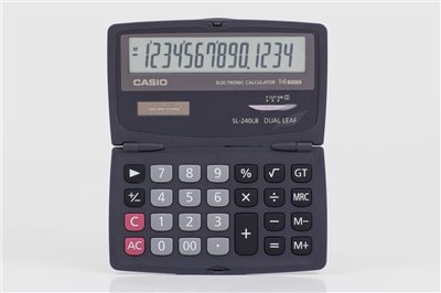 CASIO  攜帶型太陽能計算機 / SL240LB / CASIO 國家考試用摺疊攜帶型14位數計算機(SL-240LB) / CASIO 計算機全系列 / SL-240LB CASIO 攜帶型國家考試用計算機 CA-14 / 卡西歐計算機 / 小型計算機 / 攜帶型計算機 / 口袋型計算機 / 攜帶計算機 / 口袋計算機