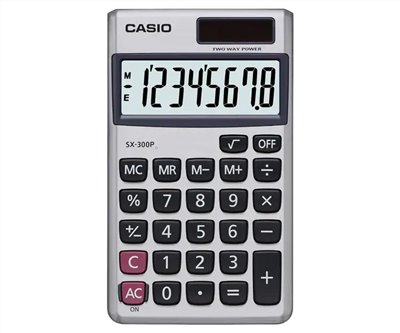 CASIO  攜帶型太陽能計算機 / SX300P / 攜帶型 SX-300 / Casio國家考試機型8位數計算機SX-300P - CASIO計算機 / SX-300P CASIO 攜帶型國家考試用計算機 CA-03 / CASIO攜帶式國考計算機 8位元 SX-300P / CASIO 8位數國家考試機口袋輕巧型計算機-(SX-300P) - CASIO 計算機全系列 / CASIO 攜帶型計算機 SX-300P 8位數 國考用計算機 / 小型計算機 / CASIO 計算機