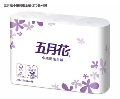 五月花小捲筒衛生紙 / 五月花小捲筒衛生紙/0105051/96捲/箱 / 單抽衛生紙 / 抽取衛生紙 / 五月花 小捲筒衛生紙(270張x96捲) - 衛生紙 南紡購物中心 / 五月花 三層小捲筒衛生紙 / 五月花超值小捲筒衛生紙 / 五月花-小捲筒衛生紙270張/96 捲