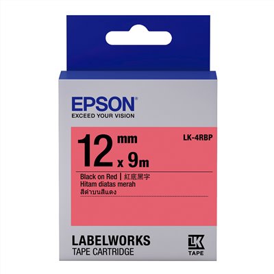 EPSON 標籤帶 / LK-4RBP / 12mm / 紅底黑字標籤帶 / 12mm紅底黑字標籤帶 / 12mm標籤帶紅底黑字 / 12mm 紅底黑字標籤帶 / 12mm 標籤帶紅底黑字 / 12mm標籤帶 / 12mm 標籤帶 / 愛普生EPSON標籤帶 / EPSON 標籤帶 / 愛普生 標籤帶 / 愛普生標籤帶 / EPSON標籤帶 / EPSON 標籤印表機 / 愛普生EPSON標籤帶/LK-4RBP/紅底黑字/12mmx9M / EPSON LK-4RBP S654403 標籤帶(粉彩系列)紅底黑字12mm / EPSON C53S654403 LK-4RBP粉彩系列紅底黑字標籤帶(寬度12mm) / EPSON LK-4RBP C53S654403 粉彩系列紅底黑字標籤帶(寬度12mm) PChome 24h購物 / EPSON LK-4RBL S654418標籤帶(珍珠彩系列)紅底黑字12mm