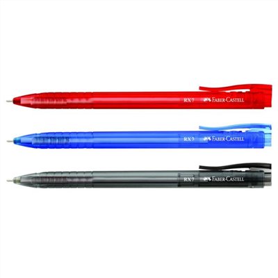 FABER-CASTELL 輝柏 酷溜原子筆 RX-7 0.7mm / 輝伯酷溜原子筆 / 輝伯原子筆 / 輝柏FABER-CASTELL酷溜原子筆 / 輝柏原子筆 / 輝柏酷溜原子筆RX7 / 輝柏 酷溜原子筆RX7 / 輝柏 / 繪寶 / 德國輝柏 RX7 RX5 酷溜筆自動原子筆 / Faber-Castell RX-7 0.7mm 辦公用 超好寫酷溜原子筆 / 德國 Faber 輝柏 RX-7 酷溜原子筆 / FABER-CASTELL 輝柏 RX7 酷溜原子筆-紅色0.7mm 10支入/ 盒