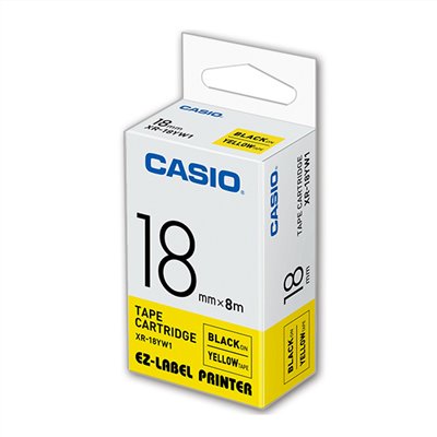 CASIO 卡西歐標籤帶 / XR-18YW1 / 18mm / 黃底黑字標籤帶 / 18mm黃底黑字標籤帶 / 18mm標籤帶黃底黑字 / 18mm 黃底黑字標籤帶 / 18mm 標籤帶黃底黑字 / 18mm標籤帶 / 18mm 標籤帶 / CASIO卡西歐標籤帶 / CASIO 標籤帶 標籤帶 / 卡西歐 標籤帶 / 卡西歐標籤帶 / CASIO標籤帶 / CASIO  標籤印表機 / 卡西歐CASIO標籤帶/黃底黑字/18mmx8M/XR-18YW1 / CASIO卡西歐 XR-18YW1黃底黑字標誌帶18m/m×8M / CASIO 卡西歐 XR-18YW1 黃底黑字 標誌帶/色帶 18mm