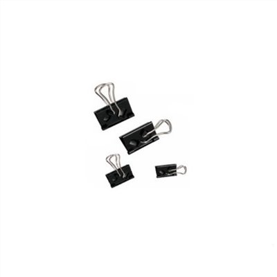 便力牌 206 (19mm)黑色轉尾夾 (6入) 