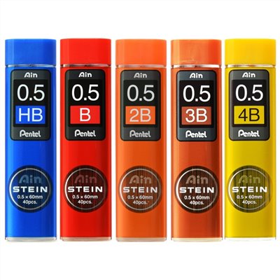Pentel  0.5mm 自動鉛筆芯 / C275 / HB / B / 2B / 3B / 4B / Pentel飛龍 C275 Ain STEIN 自動鉛筆芯 0.5mm / Pentel飛龍 C275 Ain STEIN 自動鉛筆芯 (0.5mm) / Pentel 飛龍 Ain STEIN C275自動鉛筆芯 / 自動鉛筆芯 Ain STEIN C275自動鉛筆芯_0.5mm / 飛龍Ain C275 0.5自動鉛筆芯2B / / 自動筆芯 / 自動鉛筆心 / 自動鉛筆新 / 鉛筆心 / 鉛筆新