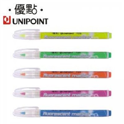 UNIPOINT 新柔感螢光筆 / 720N / 黃 / 粉 / 桔 / 綠 / 藍