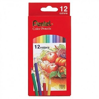 Pentel CB8 彩色鉛筆 12色 / CB8-12TH