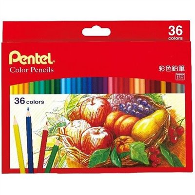 Pentel CB8 彩色鉛筆 36色 / CB8-36TH