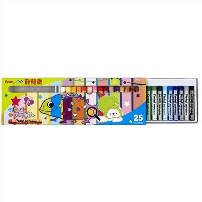 Pentel 粉蠟筆  25色 / PHN8-25色 / 飛龍 / 25色蠟筆 / 25色粉蠟筆 / Pentel飛龍文具 / Pentel飛龍 PHN8-25 粉蠟筆 25色 / Pentel 粉蠟筆25色 PHN9-25 / 飛龍Pentel 粉蠟筆-25色 / 粉蠟筆 PHN9 12色粉蠟筆